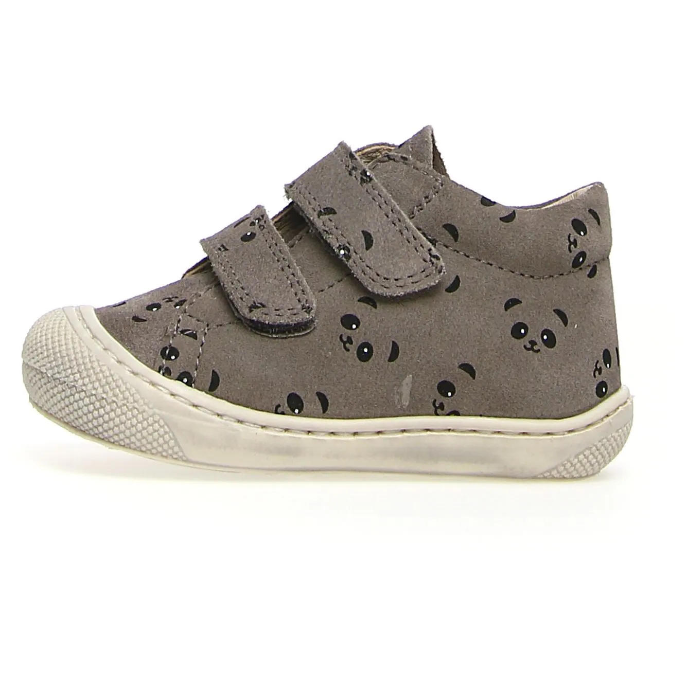 Naturino Girl's & Boy's Cocoon Vl Panda Sneakers - Dark Grey no stress