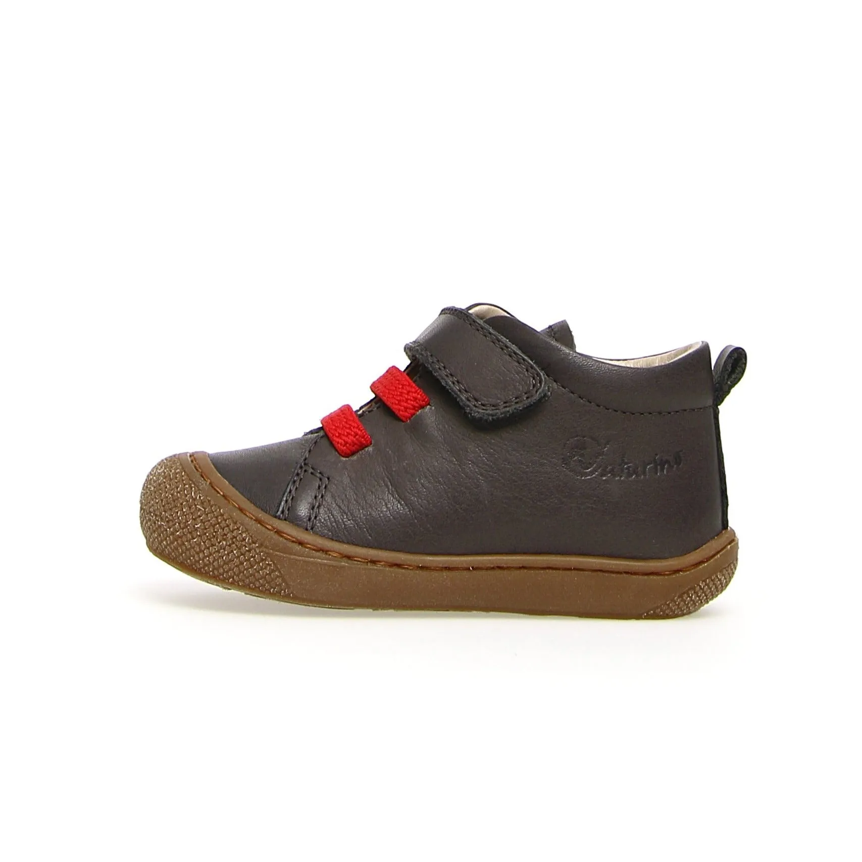 Naturino Girl's & Boy's Pichai Nappa Spazz. Sneakers - Anthracite/Red vibe relax