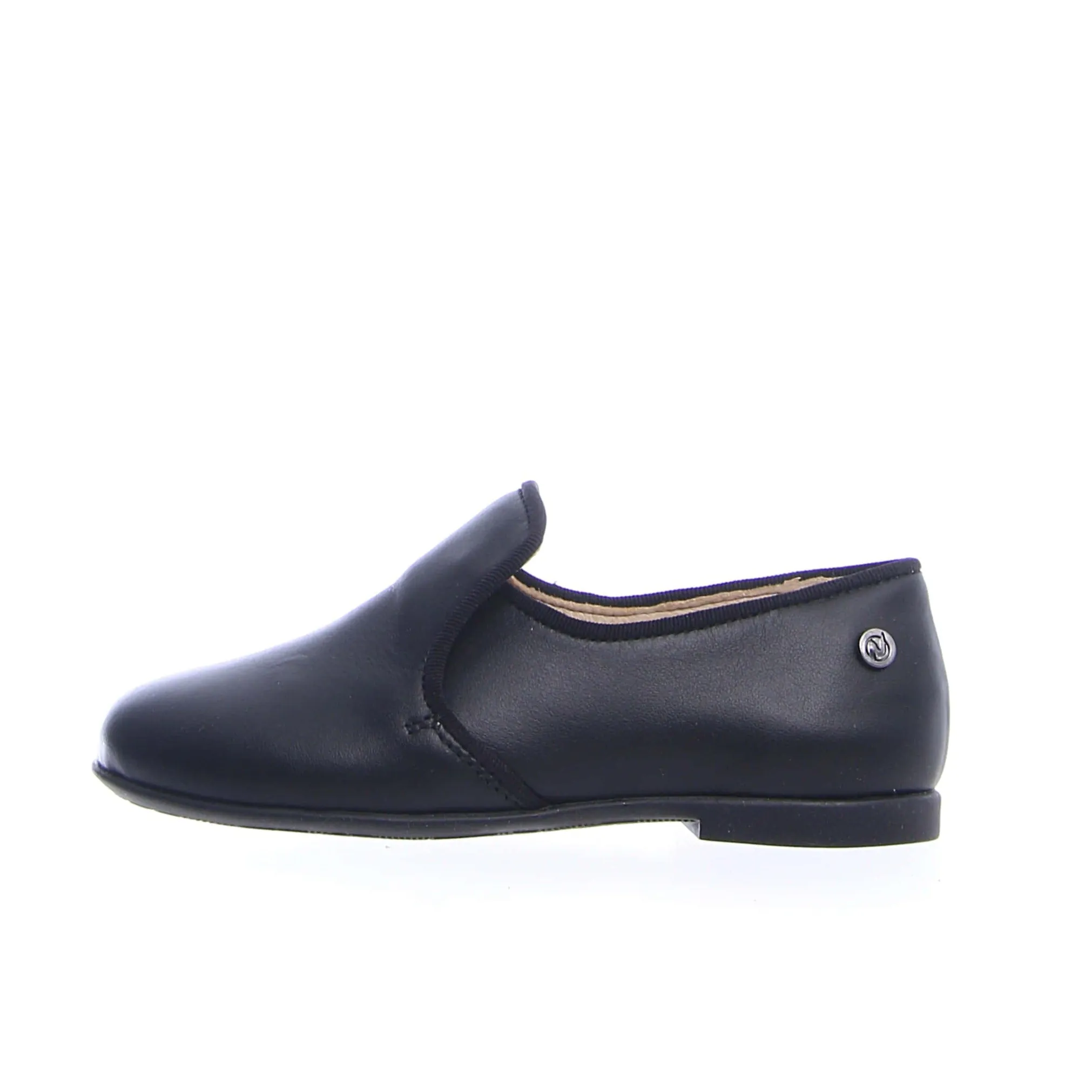 Naturino Girl's and Boy's Alghero Leather Slip On Shoes, Black suit ready