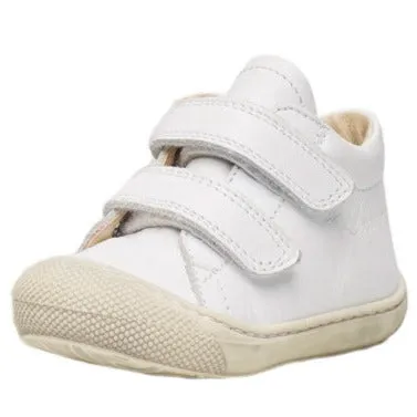 Naturino Girl's and Boy's Cocoon Vl Nappa Sneakers - White fashion daily
