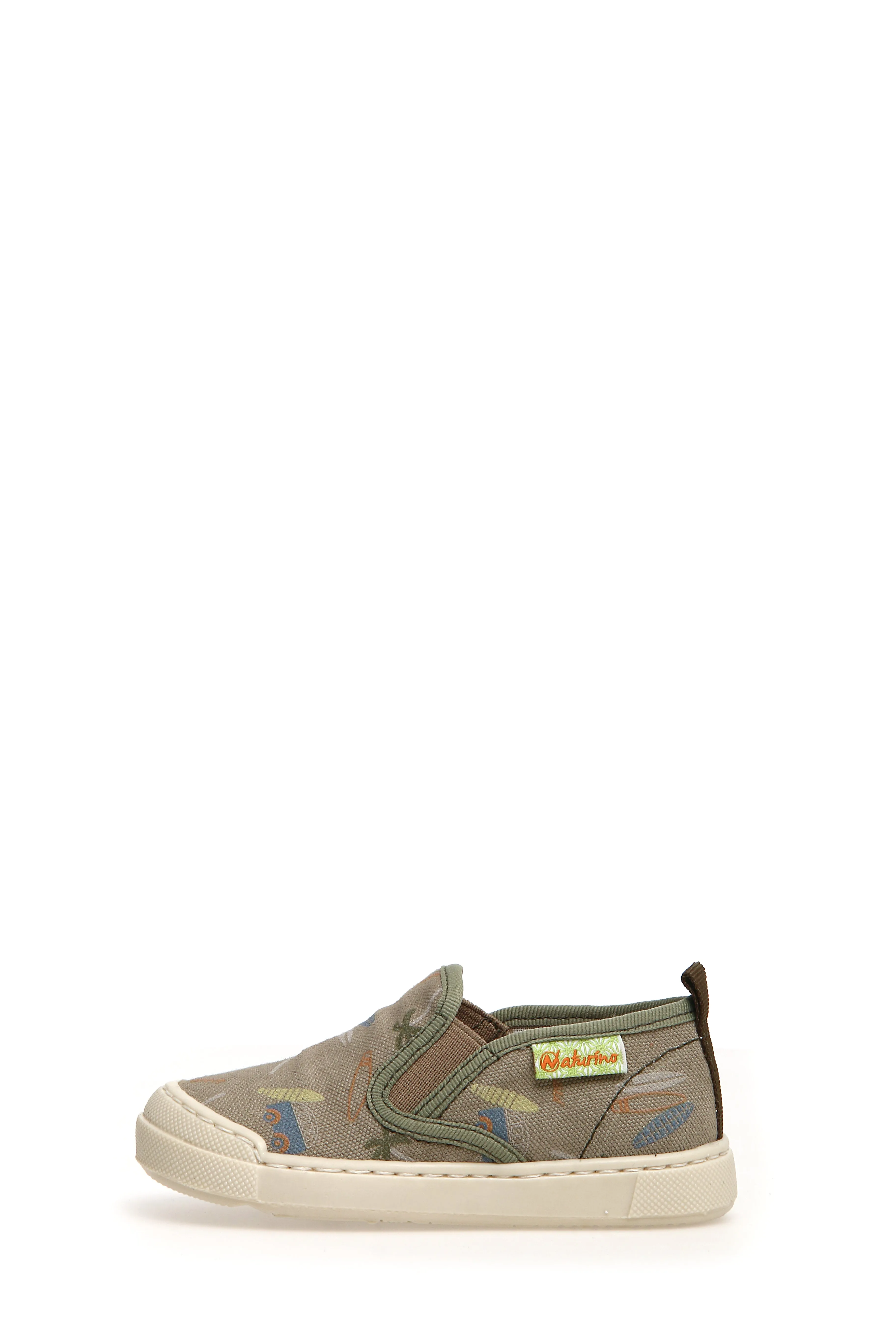 Naturino Girl's and Boy's Henntor Canvas Sneakers, Stone modern edge