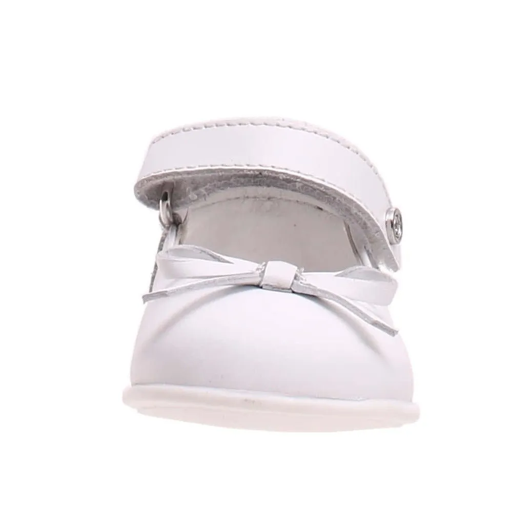 Naturino Girl's Ballet Flat Shoes - White stress free