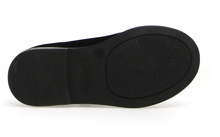 Naturino Girl's Calen Velvet Flat Shoes - Black all-day fit