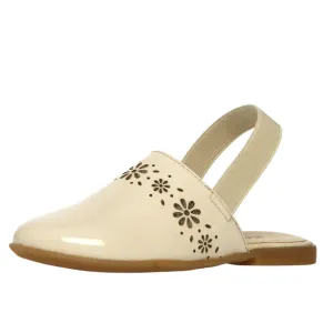 Naturino Girl's Callais Sandals - Beige / Platinum ceremony shoes