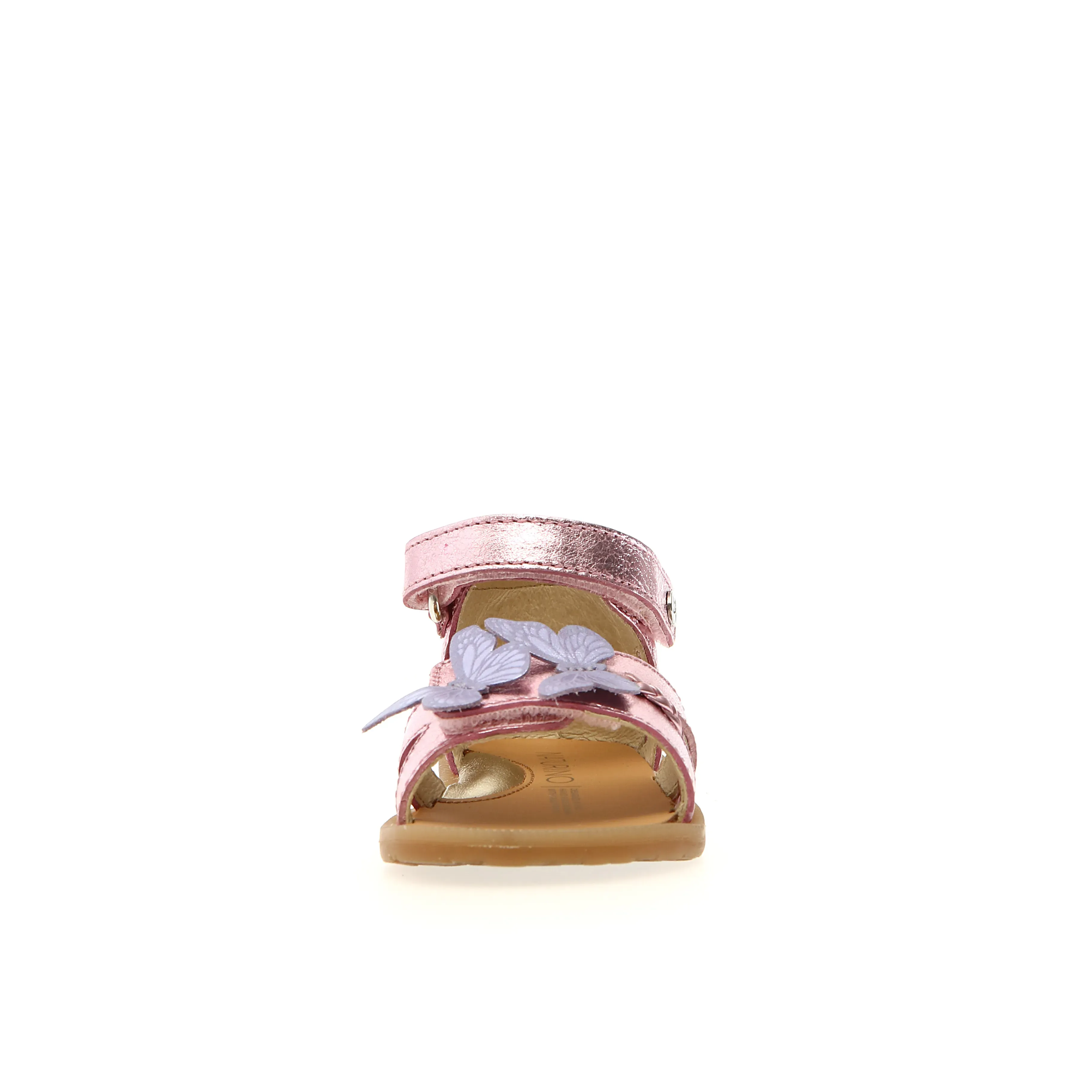 Naturino Girl's Chrisse Sandals - Metallic Pink Easy Fit