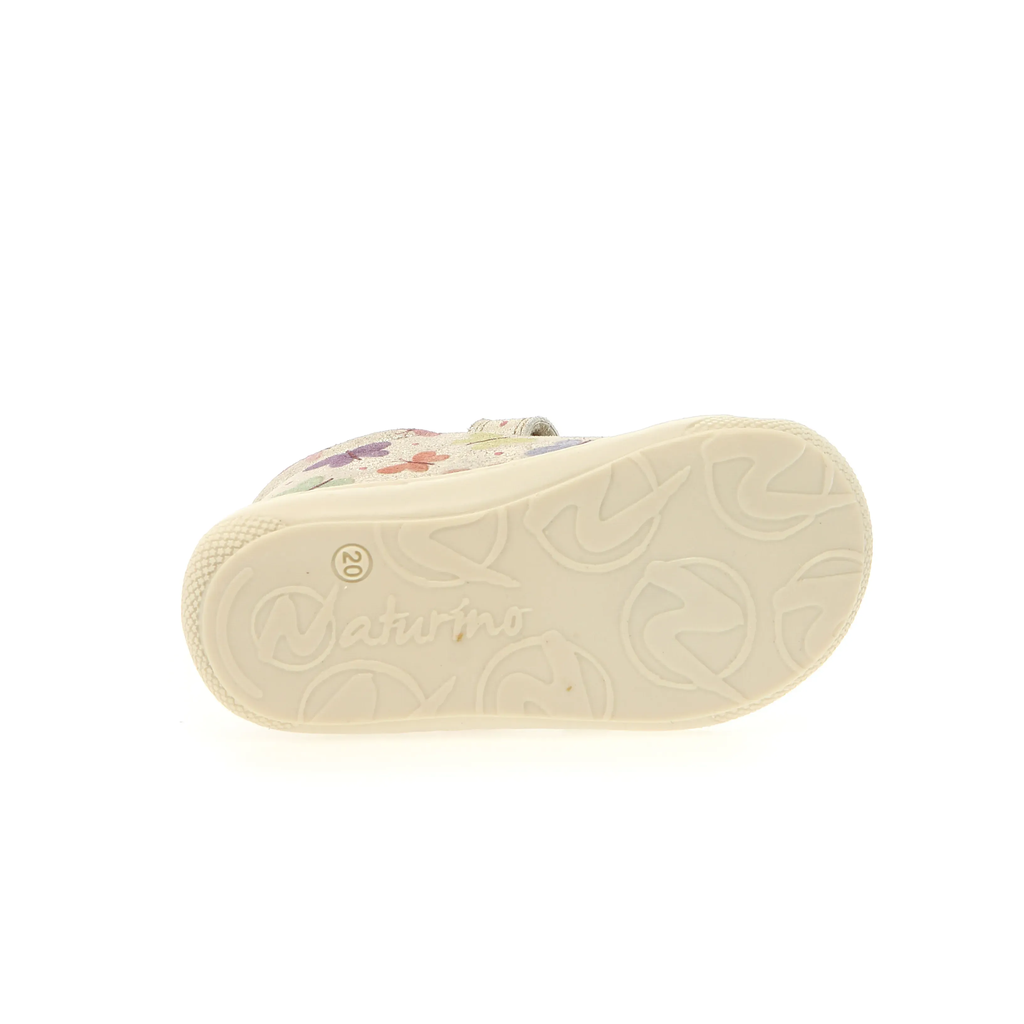 Naturino Girl's Cocoon Vl Casual Shoes - Platinum Butterfly no noise