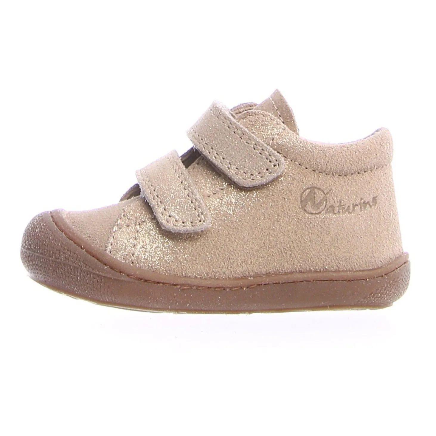 Naturino Girl's Cocoon Vl Vel.Glitter Sneakers - Platinum cloud feel