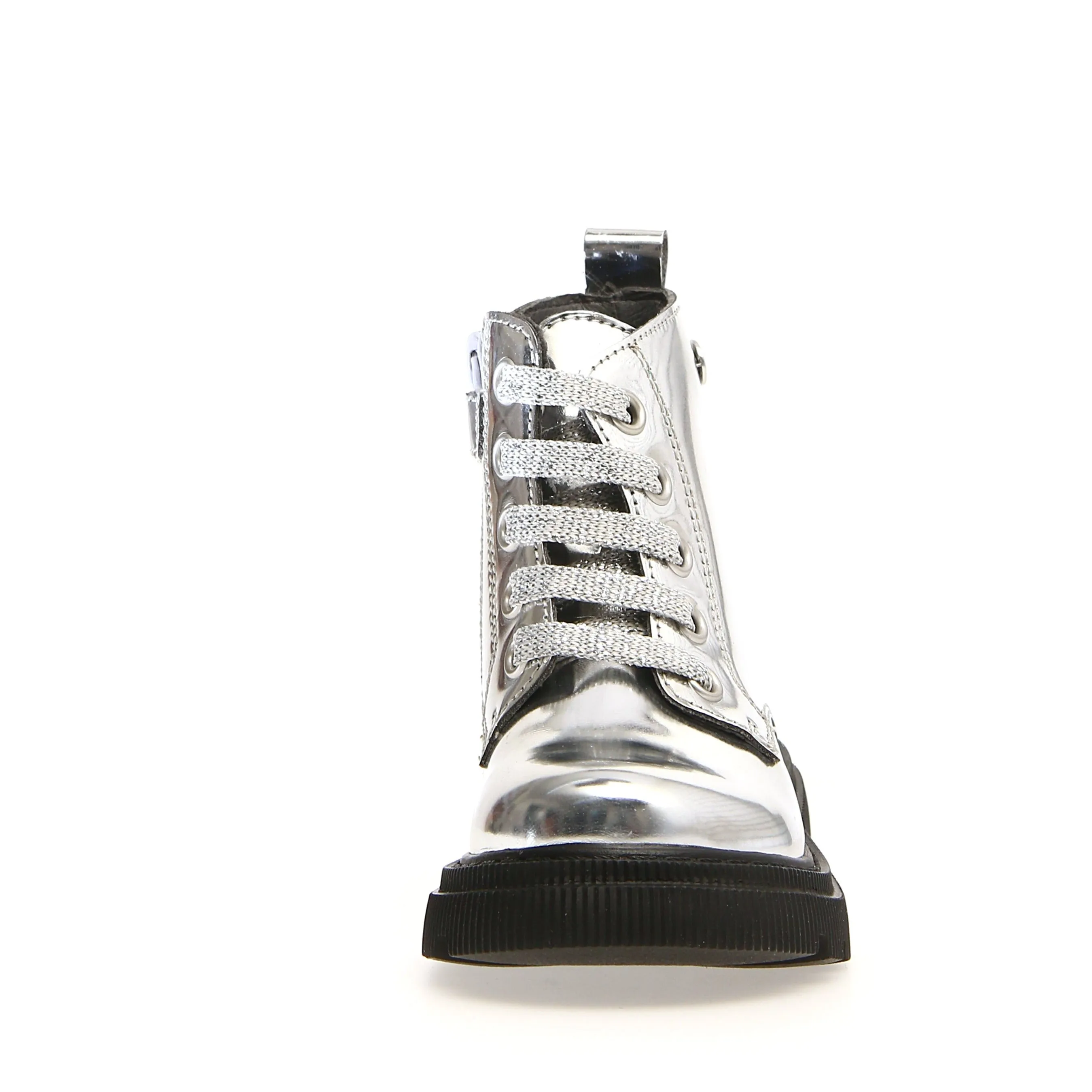 Naturino Girl's Foster Boots - Silver dark soul