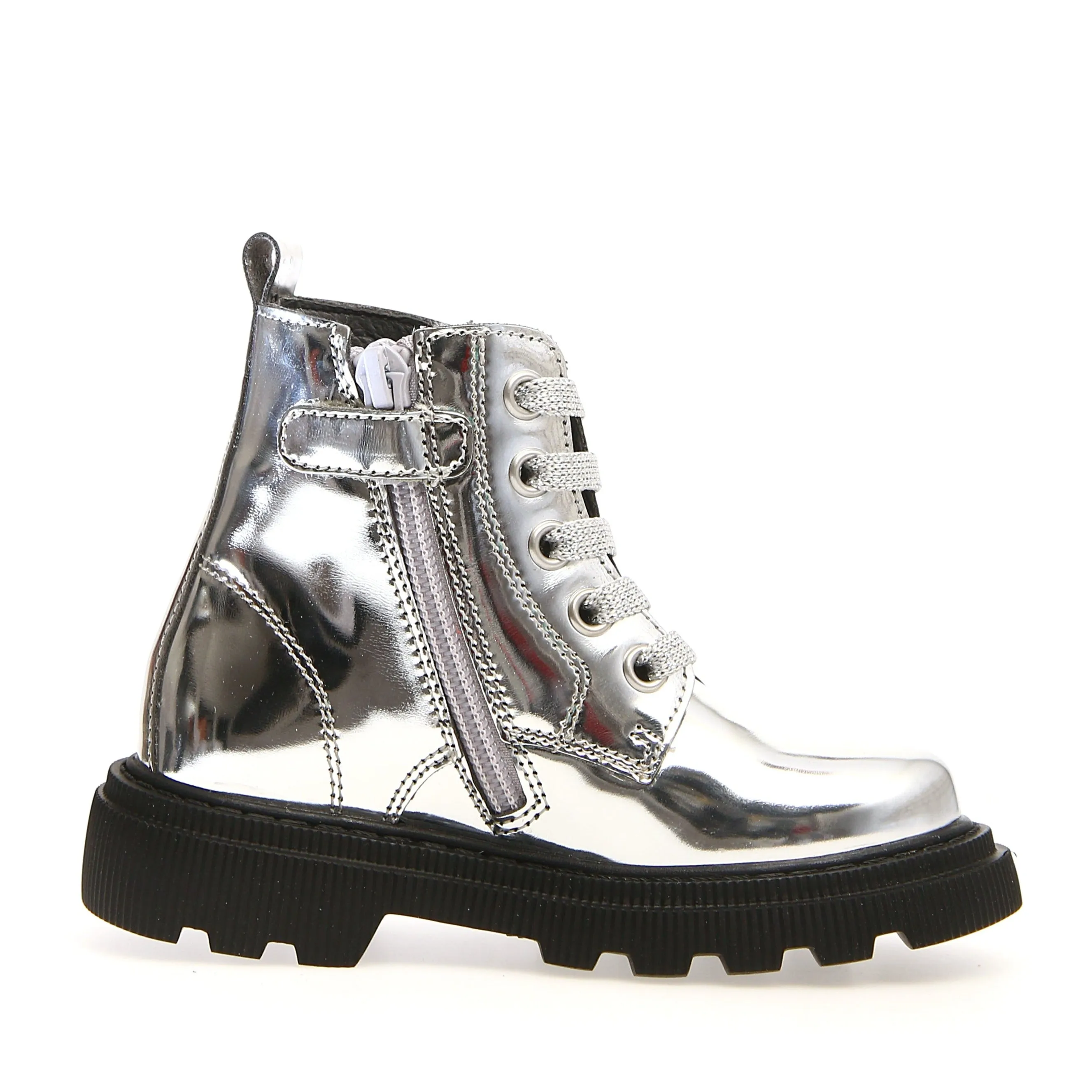 Naturino Girl's Foster Boots - Silver dry mode