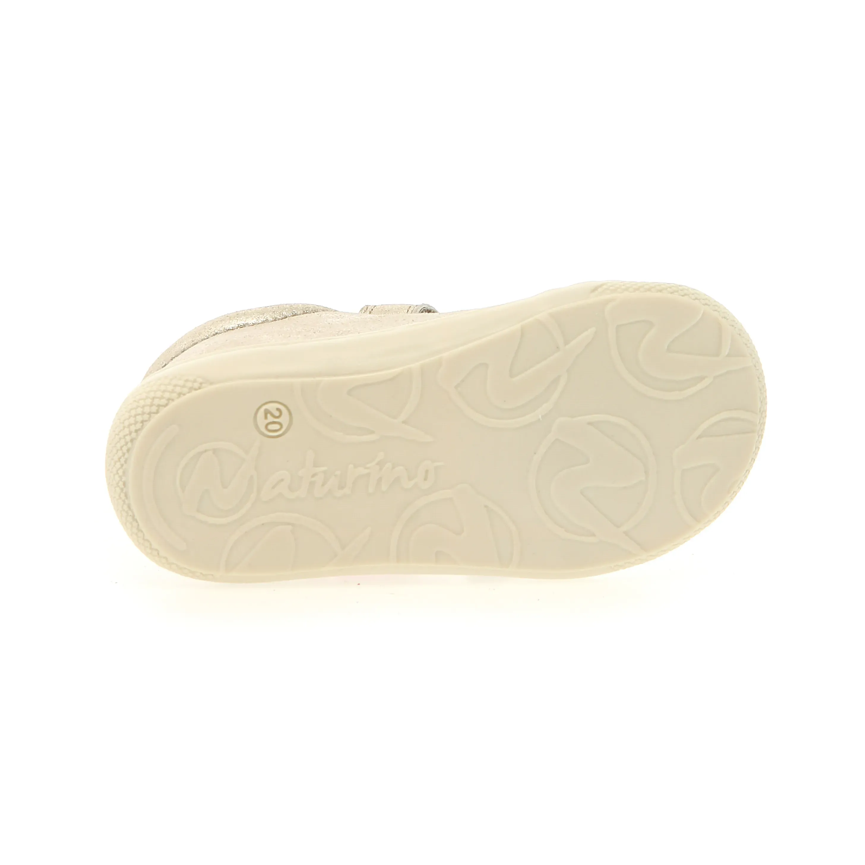 Naturino Girl's Glow Vl Casual Shoes - Platinum easy carry