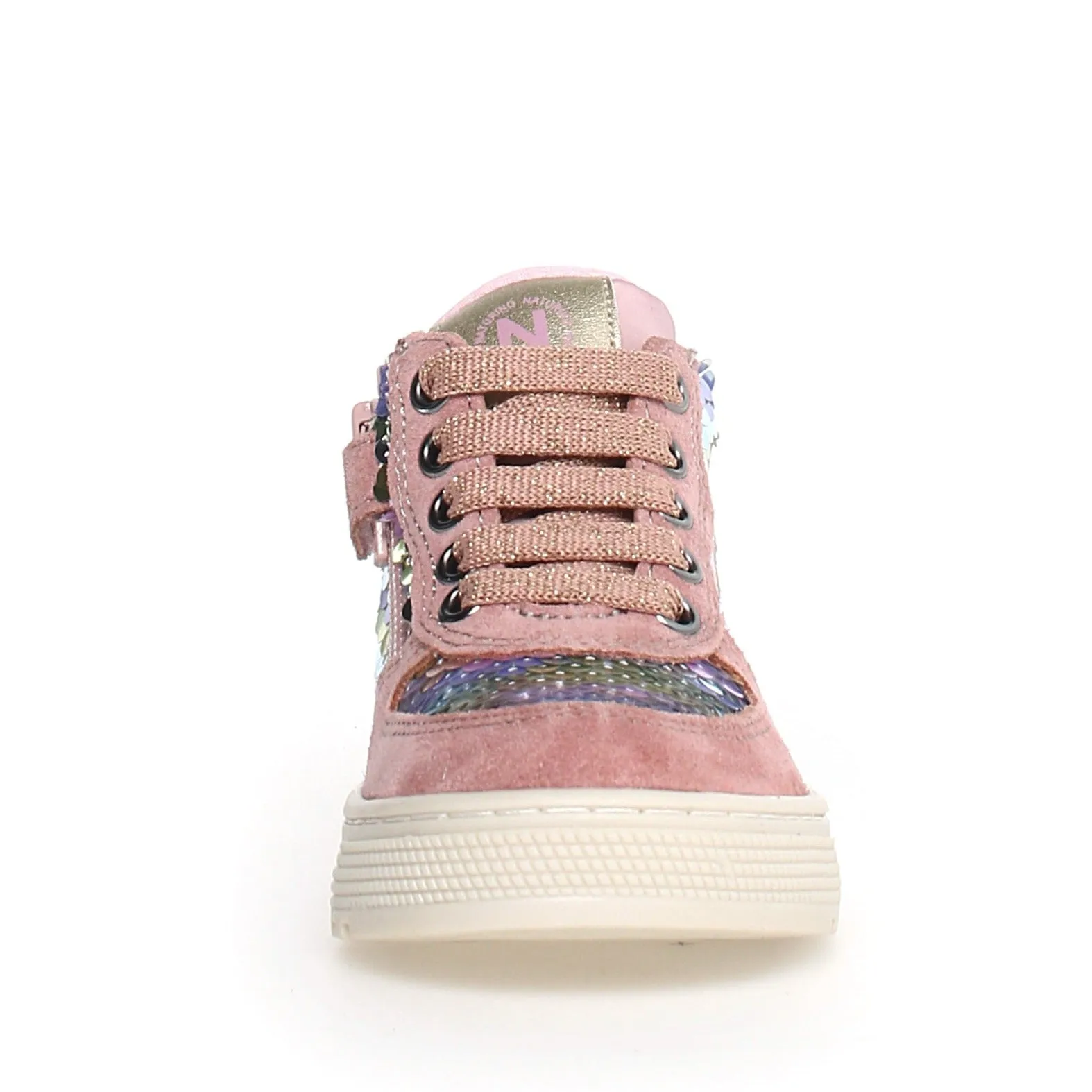 Naturino Girl's Hess High Zip Sneakers, Rose-Multi on the go