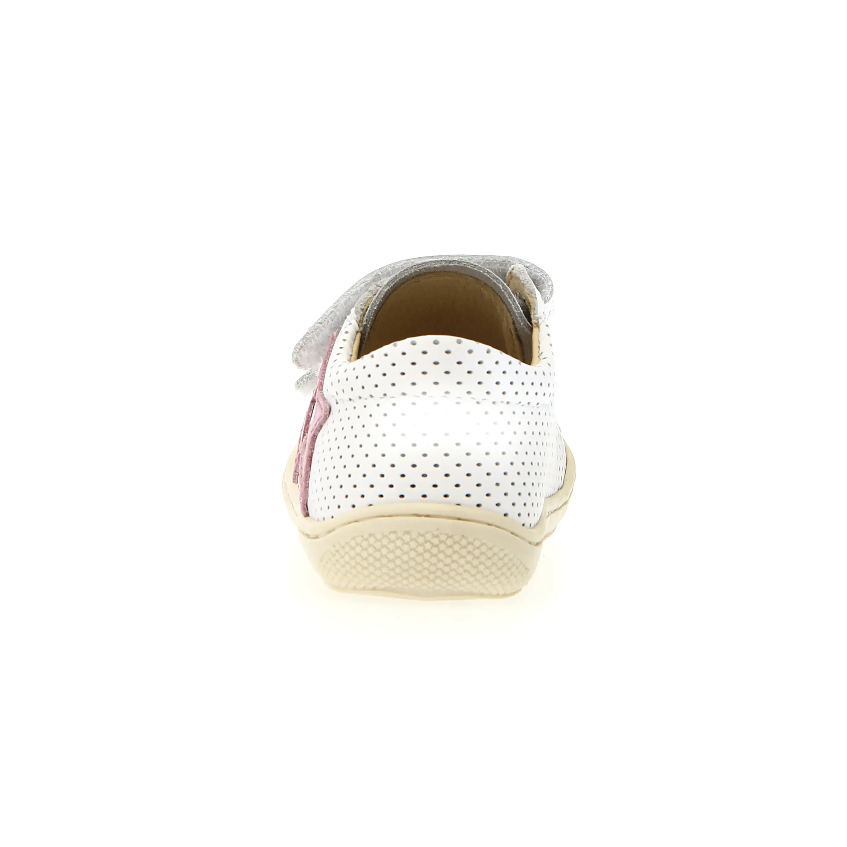 Naturino Girl's Kolde Low Vl Casual Shoes - White / Silver / Pink slow mood
