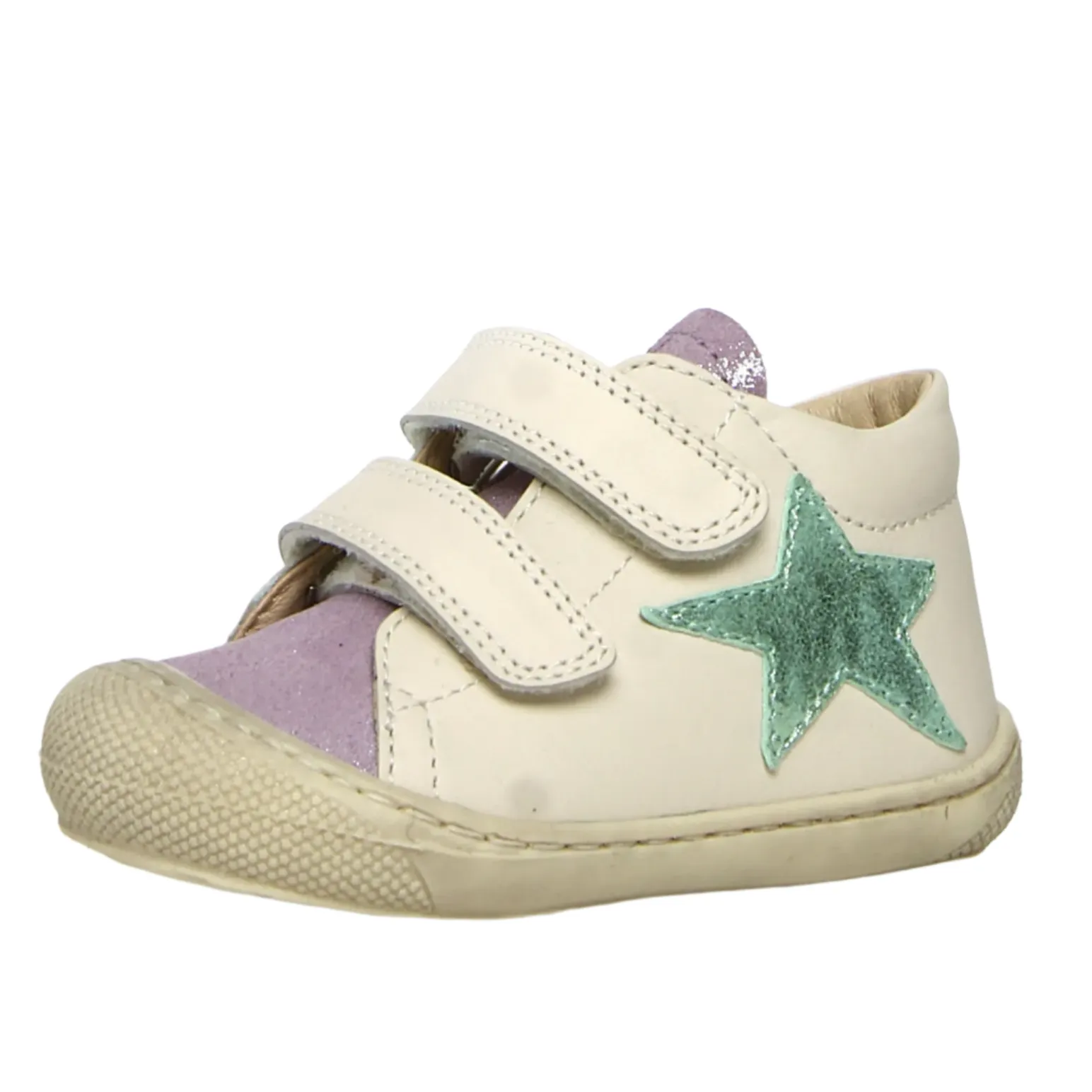 Naturino Girl's Kolde Vl Casual Shoes - Lilac / Milk / Aquamarine comfy vibe