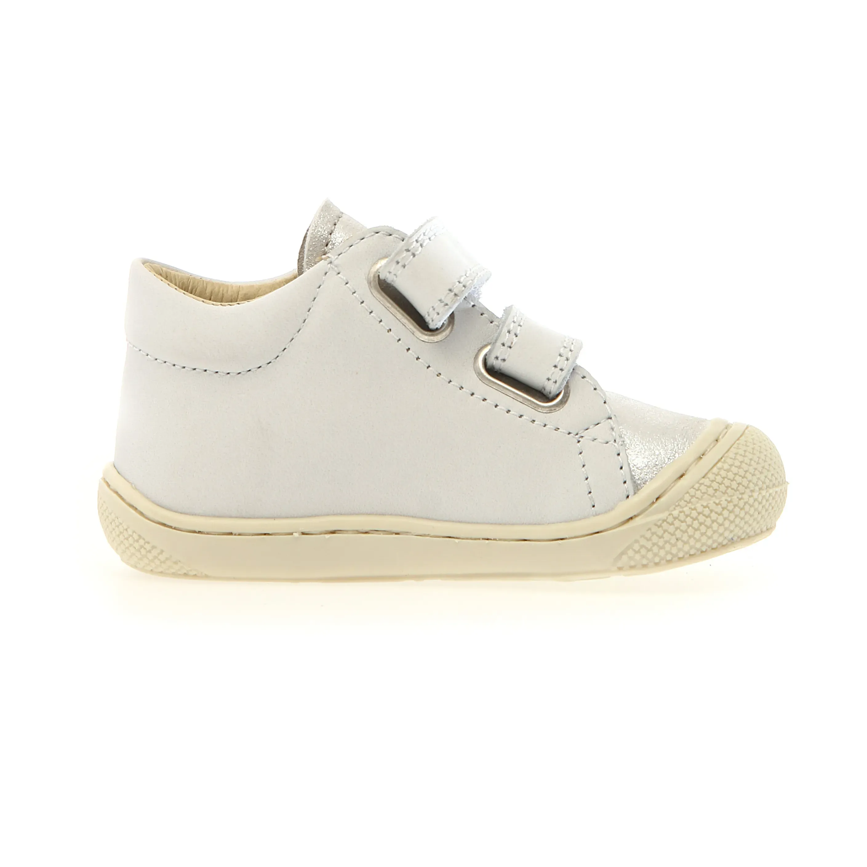 Naturino Girl's Kolde Vl Casual Shoes - White / Silver / Pink vibe walk