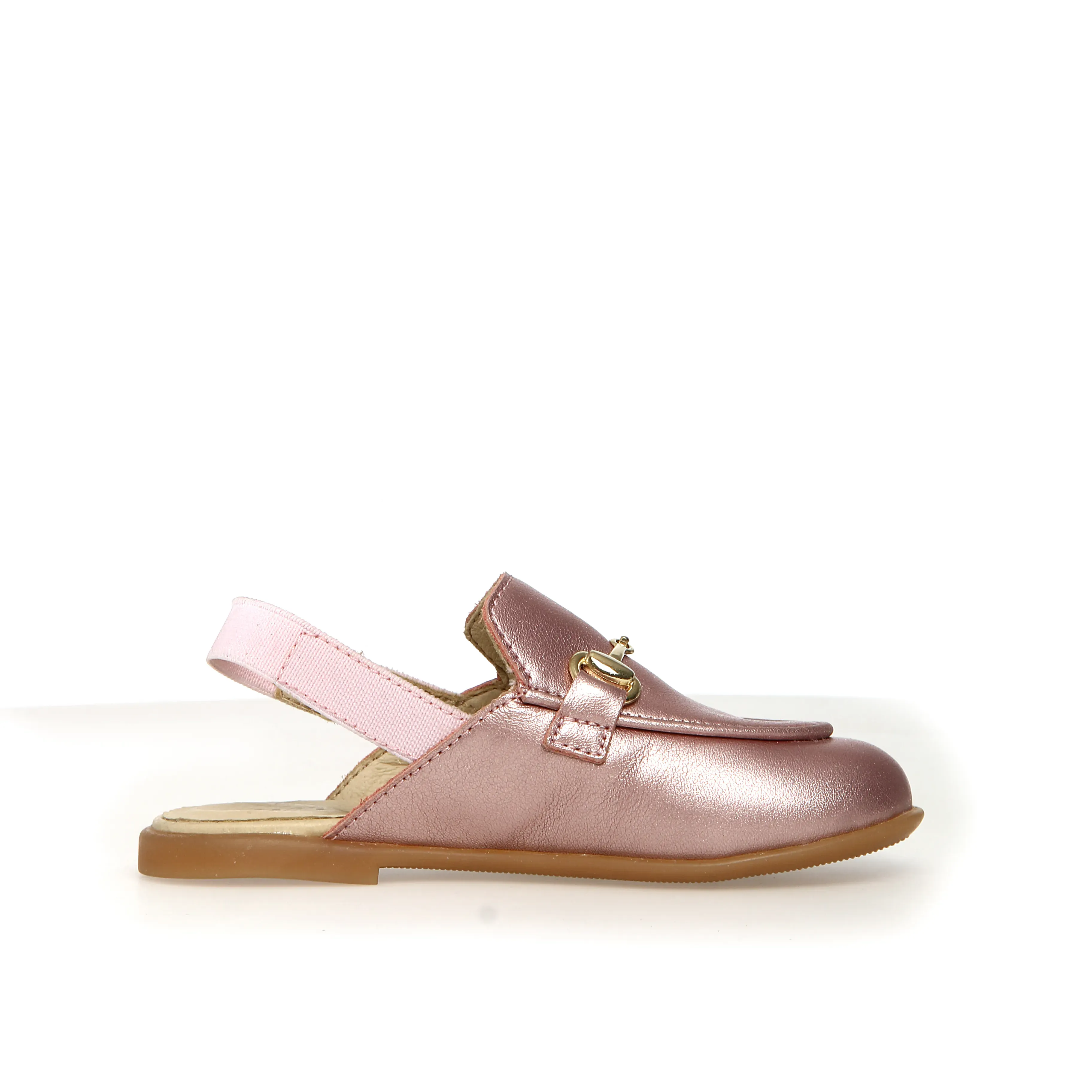 Naturino Girl's Mestre 2 Sandals - Metallic Cipria feet happy