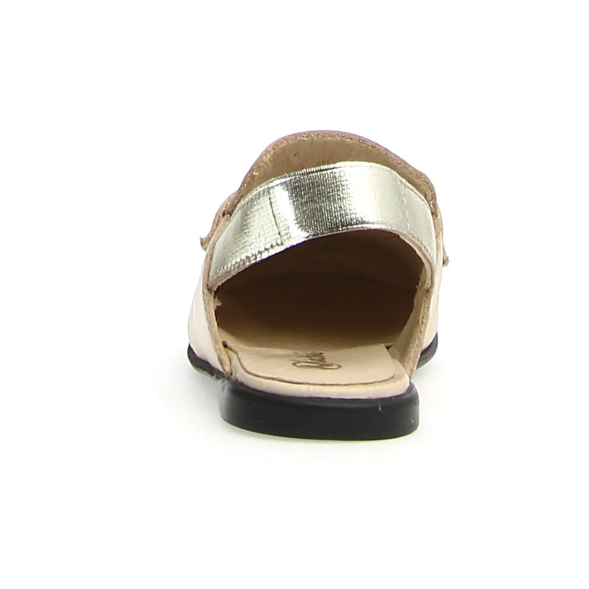 Naturino Girl's Mestre Sling Backs - Metallic Platinum Soft Joy