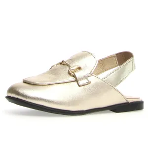 Naturino Girl's Mestre Sling Backs - Metallic Platinum night mode