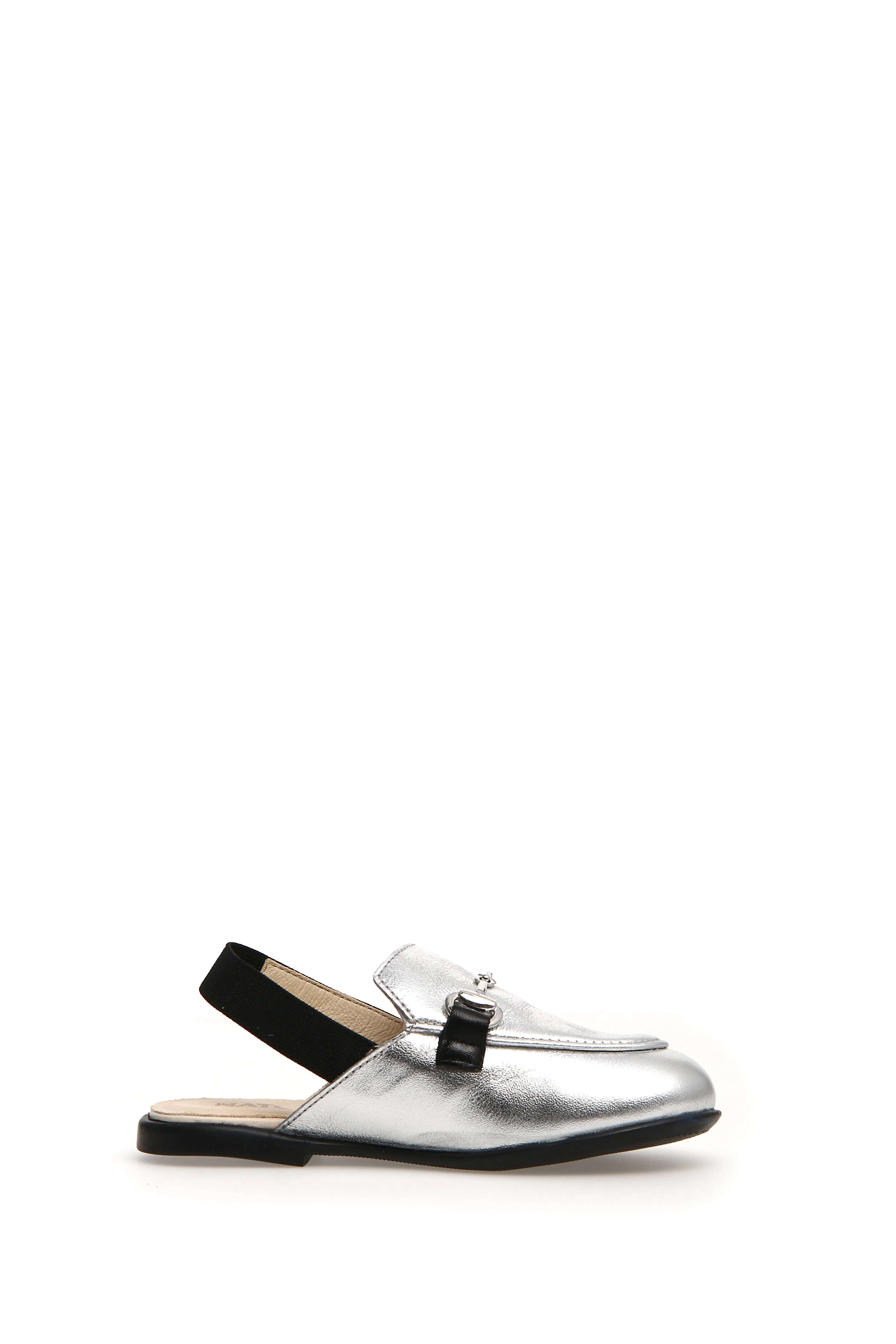 Naturino Girl's Mestre Sling Backs - Silver/Black ergonomic build