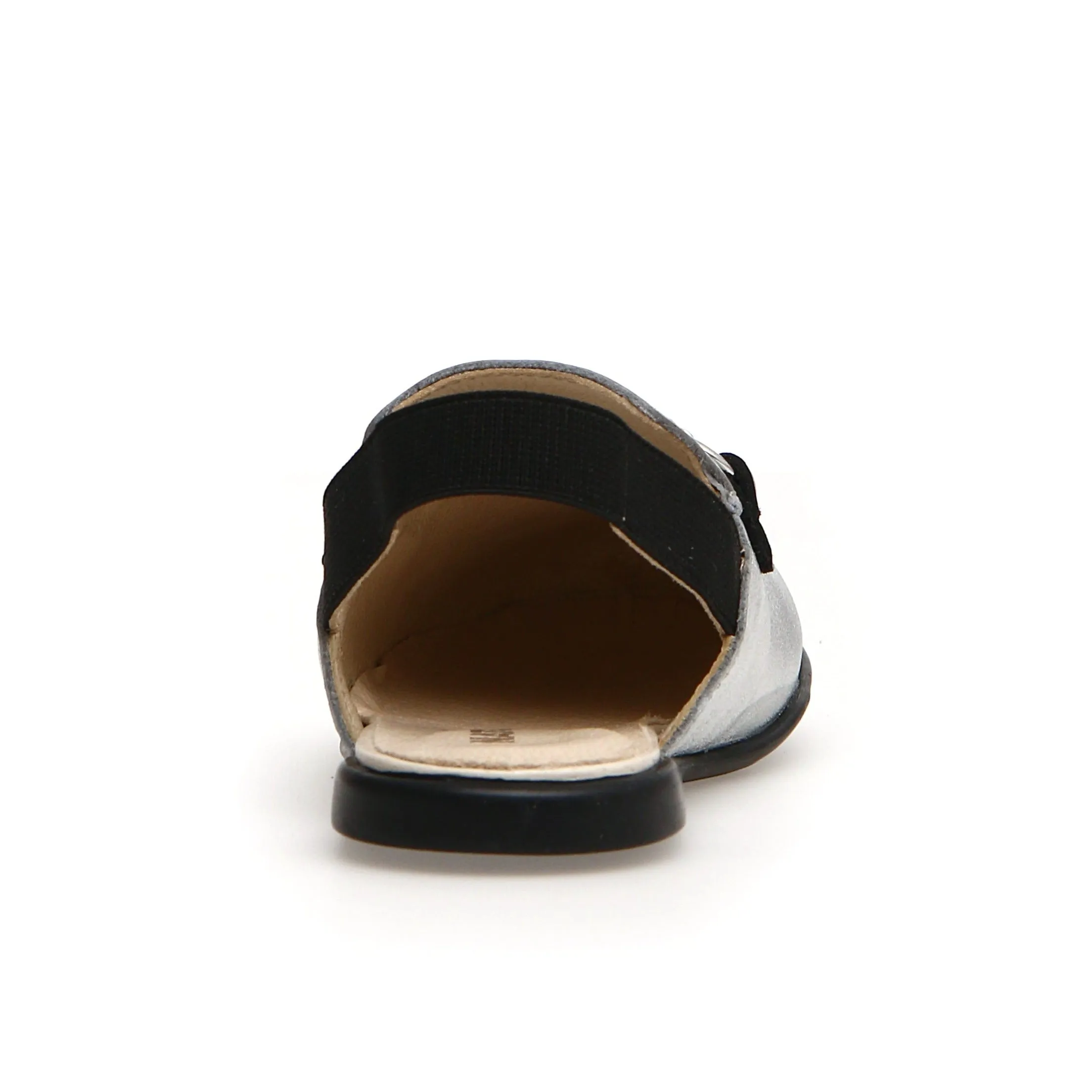 Naturino Girl's Mestre Sling Backs - Silver/Black City Pulse