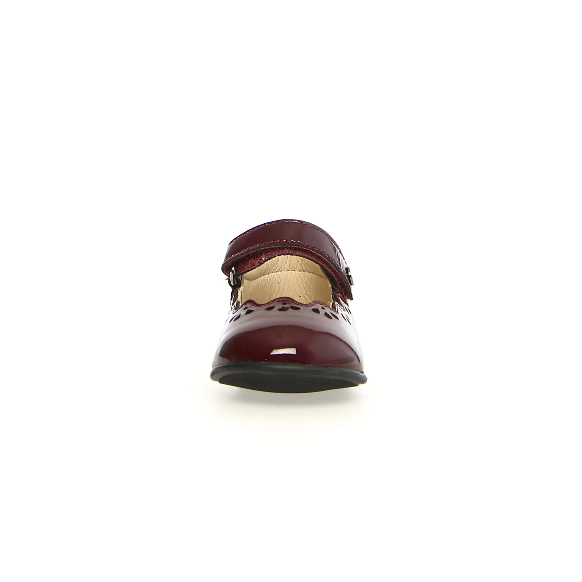 Naturino Girl's Olya Mary Jane Flats - Bordeaux built smart
