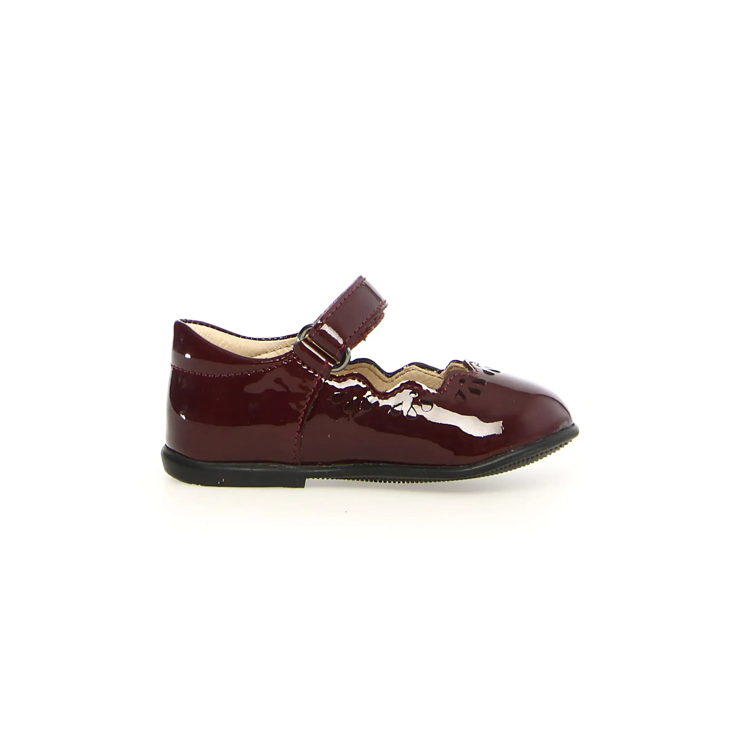Naturino Girl's Olya Mary Jane Flats - Bordeaux smooth finish