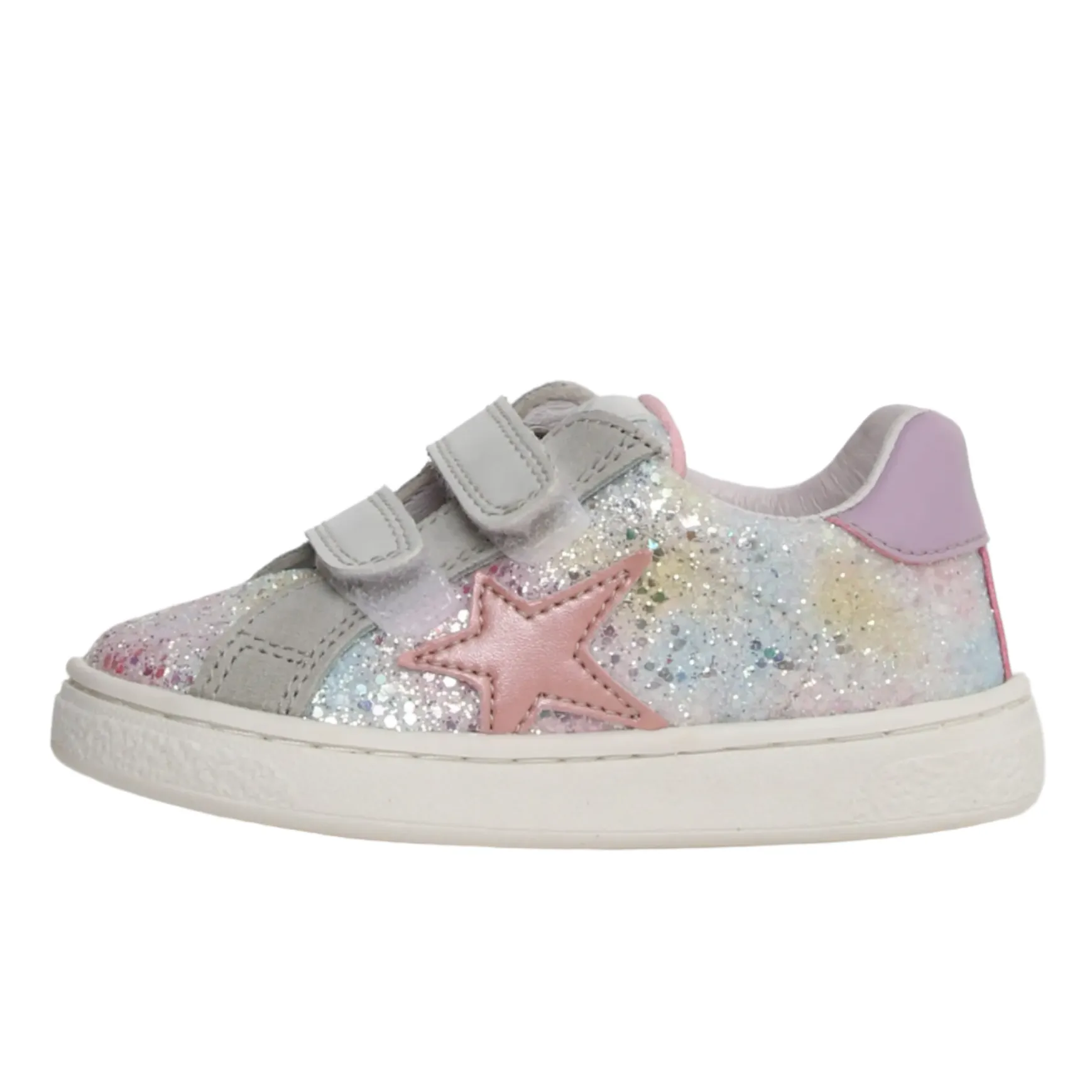 Naturino Girl's Pinn Vl Casual Shoes - Multi / Pink / Lilac quick slip