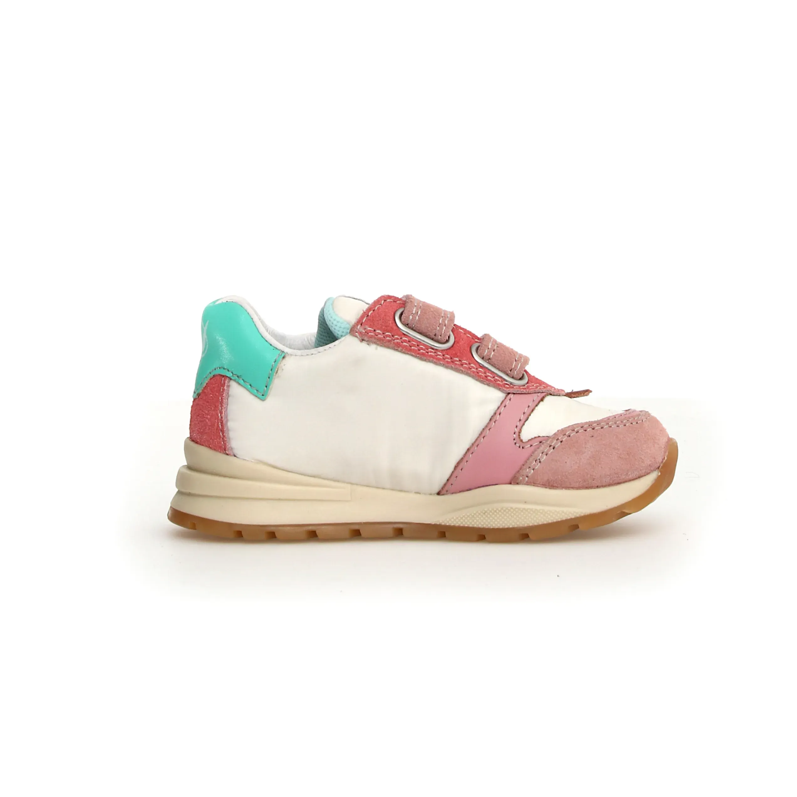 Naturino Girl's Quelly 3 Vl Sneakers - Pink / Milk light sole