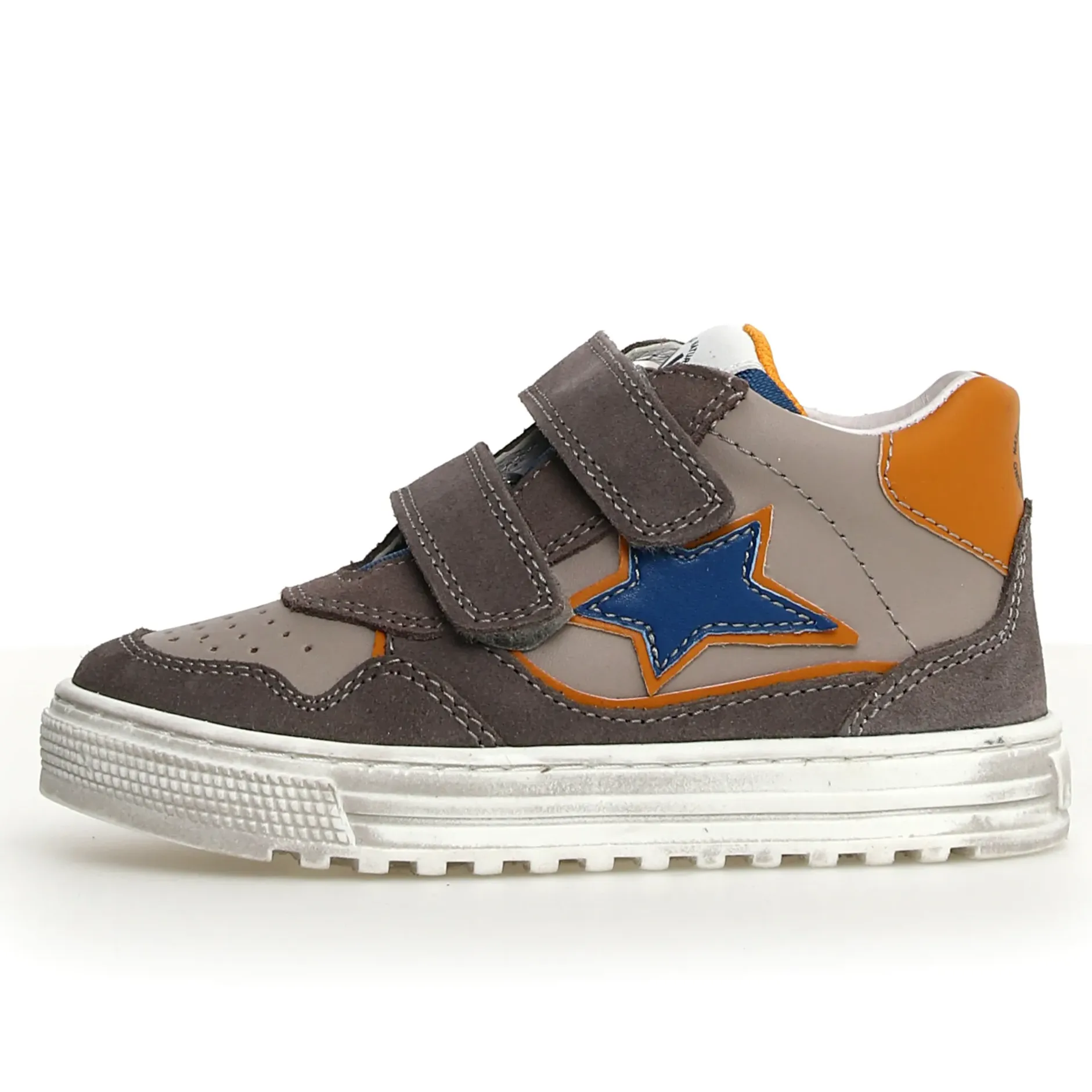 Naturino Hess High 3 Vl Boy's and Girl's Casual Shoes - Anthracite/Dark Grey flexible fit