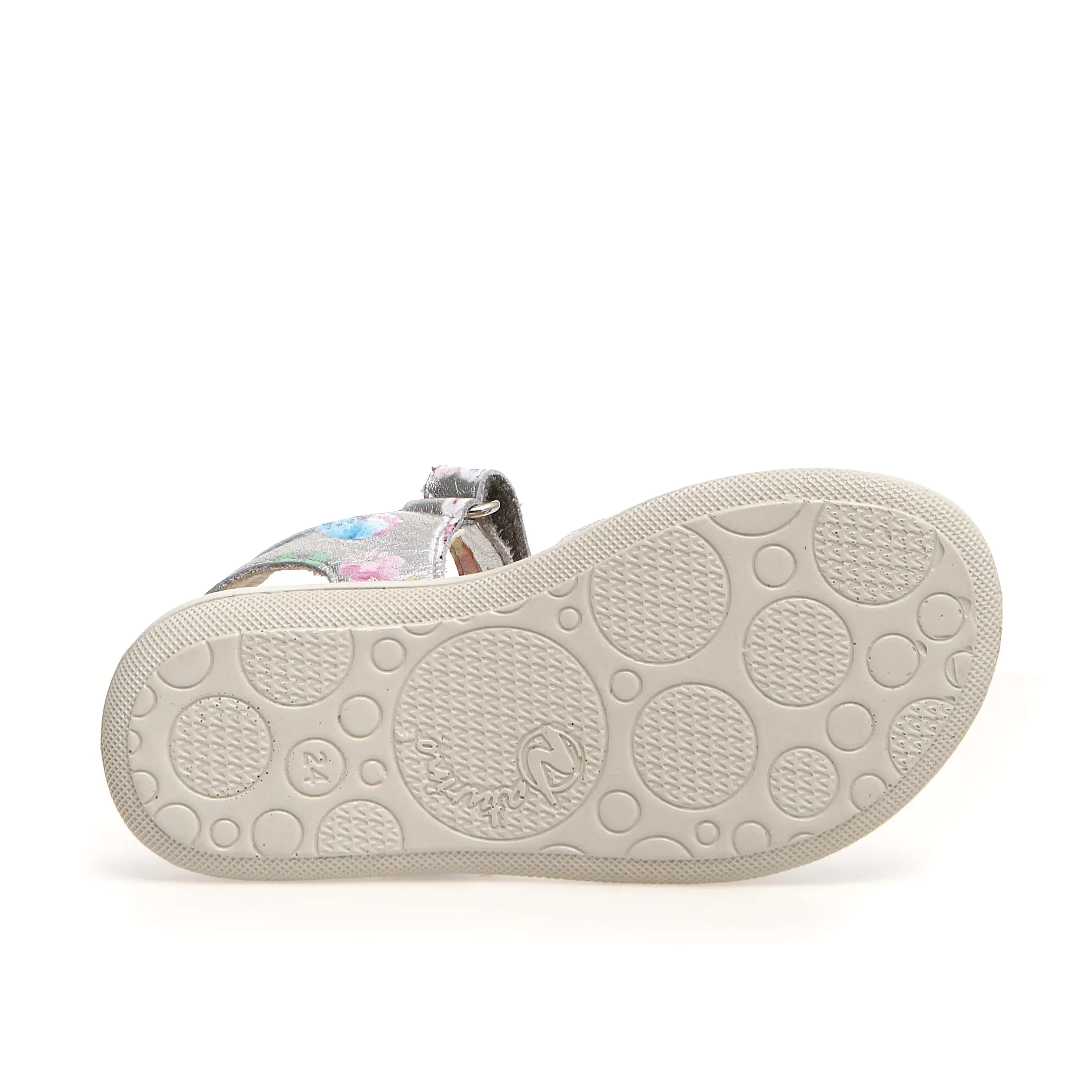 Naturino Houdan Girl's Sandals - Metallic Silver Dream Print Open Freedom