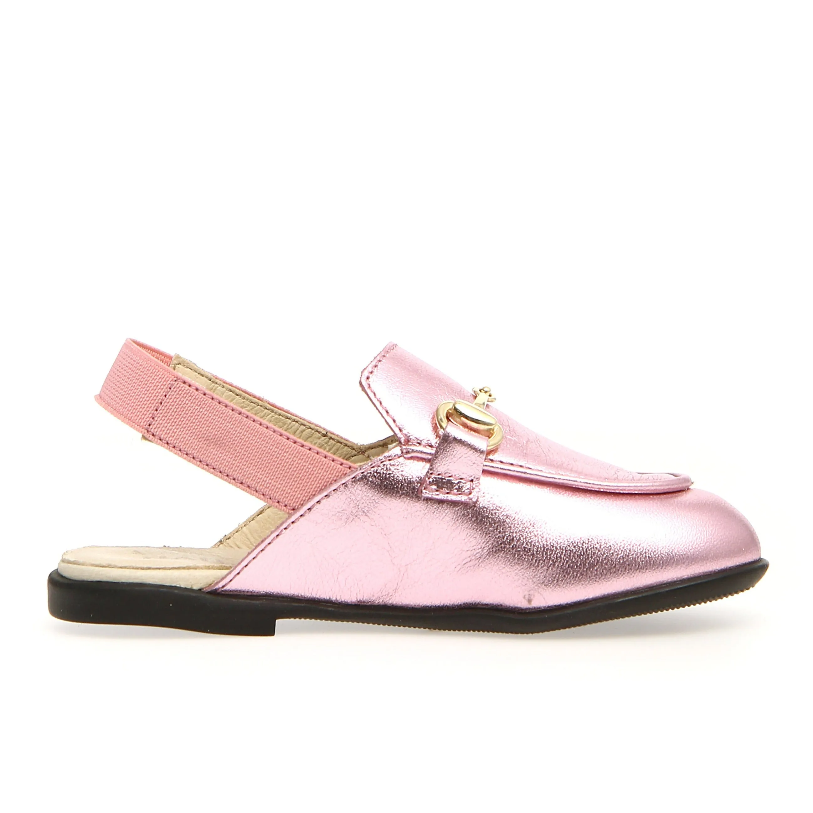 Naturino Mestre Girl's Dress Shoes - Metallic Pink/Elastic Pink wear-long