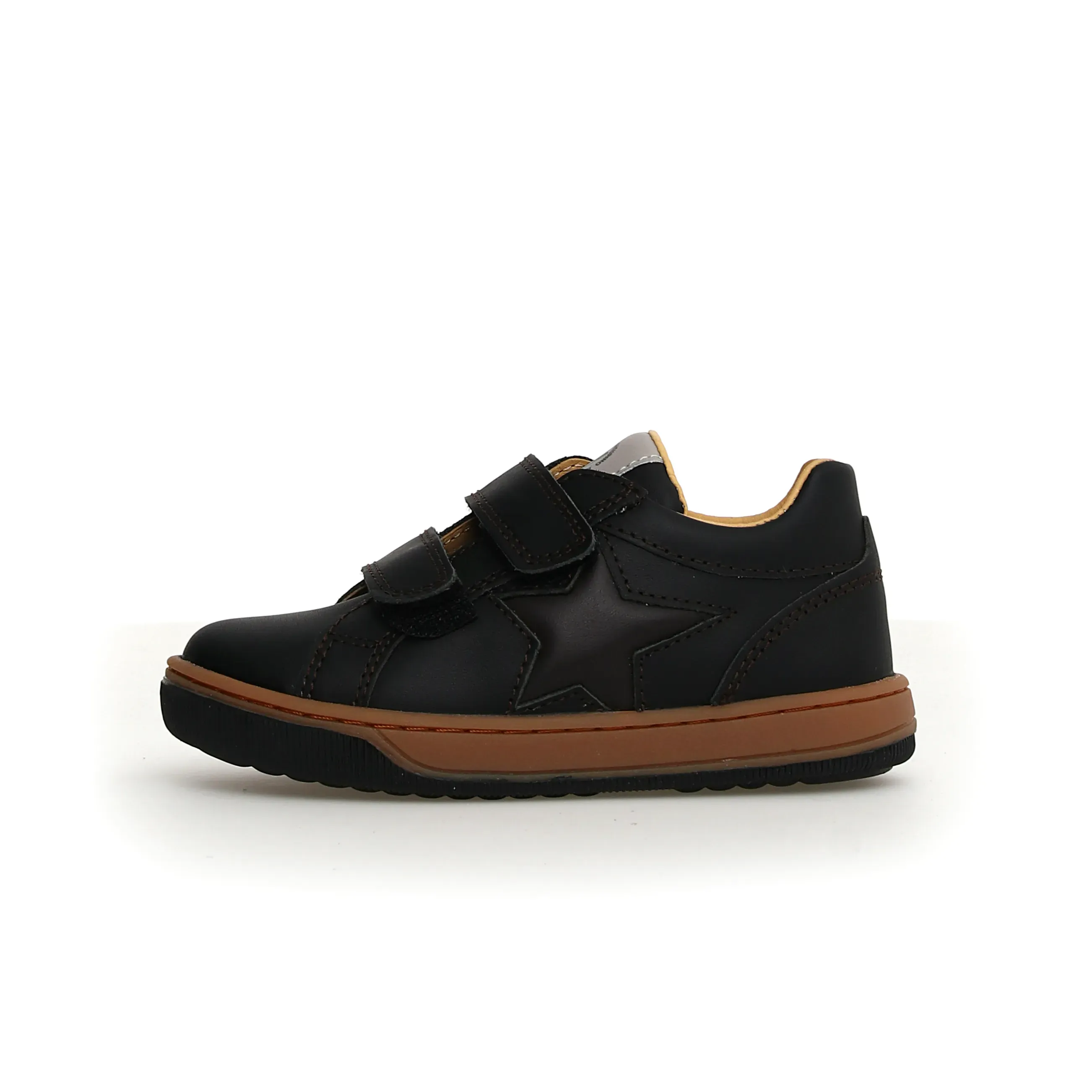 Naturino Minds Vl Boy's and Girl's Casual Shoes - Black/Dark Brown comfy edge