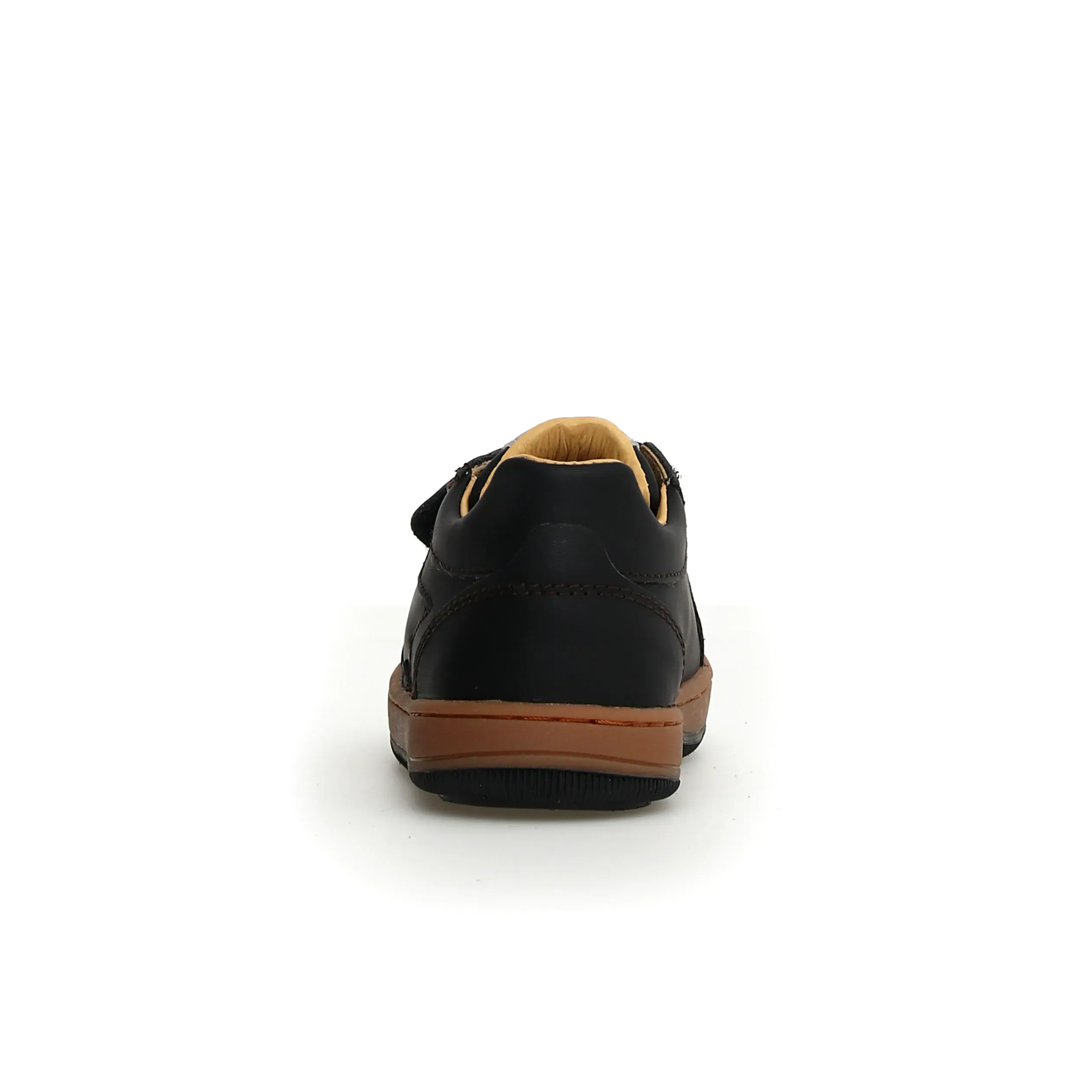 Naturino Minds Vl Boy's and Girl's Casual Shoes - Black/Dark Brown on train