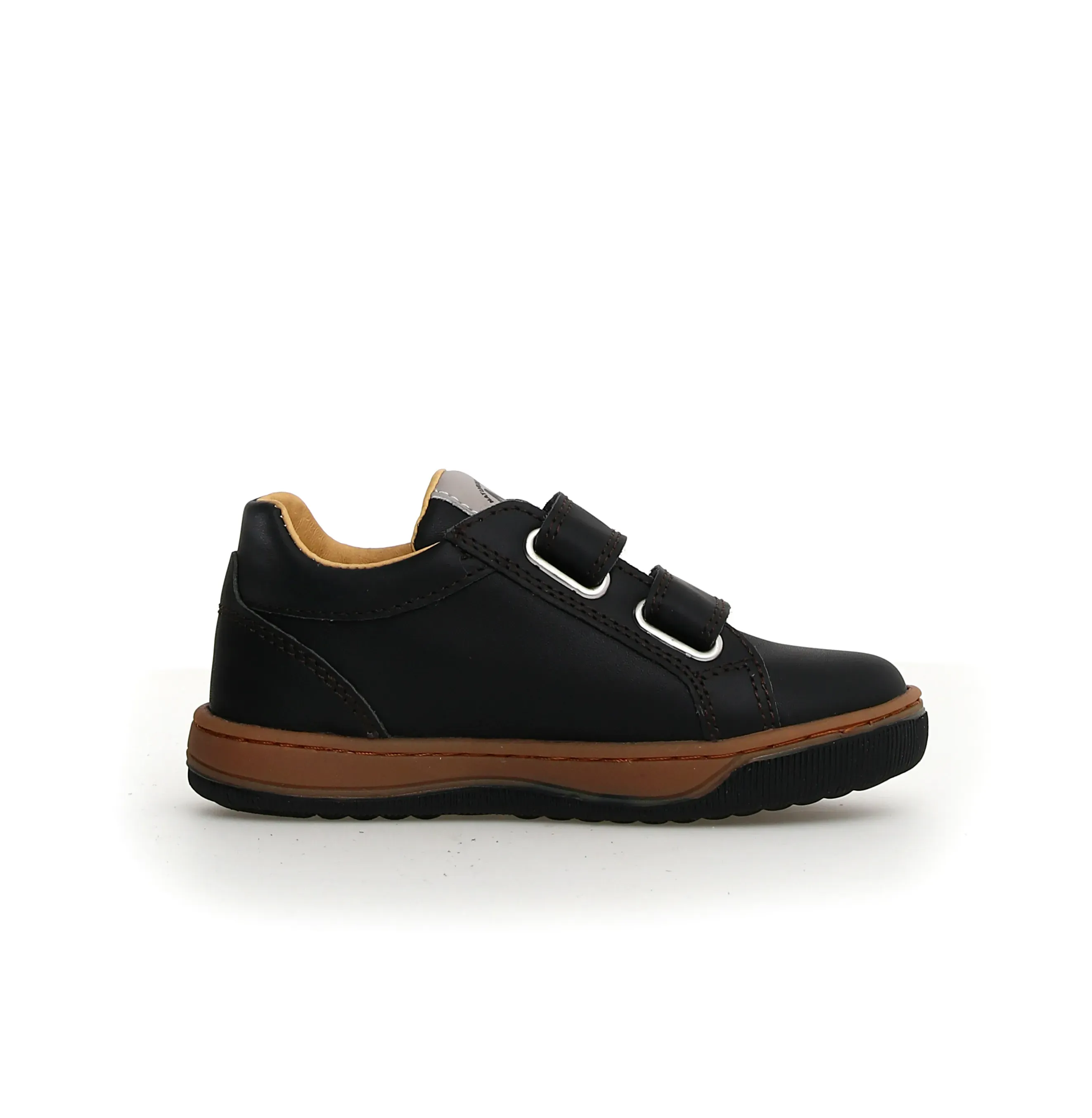 Naturino Minds Vl Boy's and Girl's Casual Shoes - Black/Dark Brown clean look