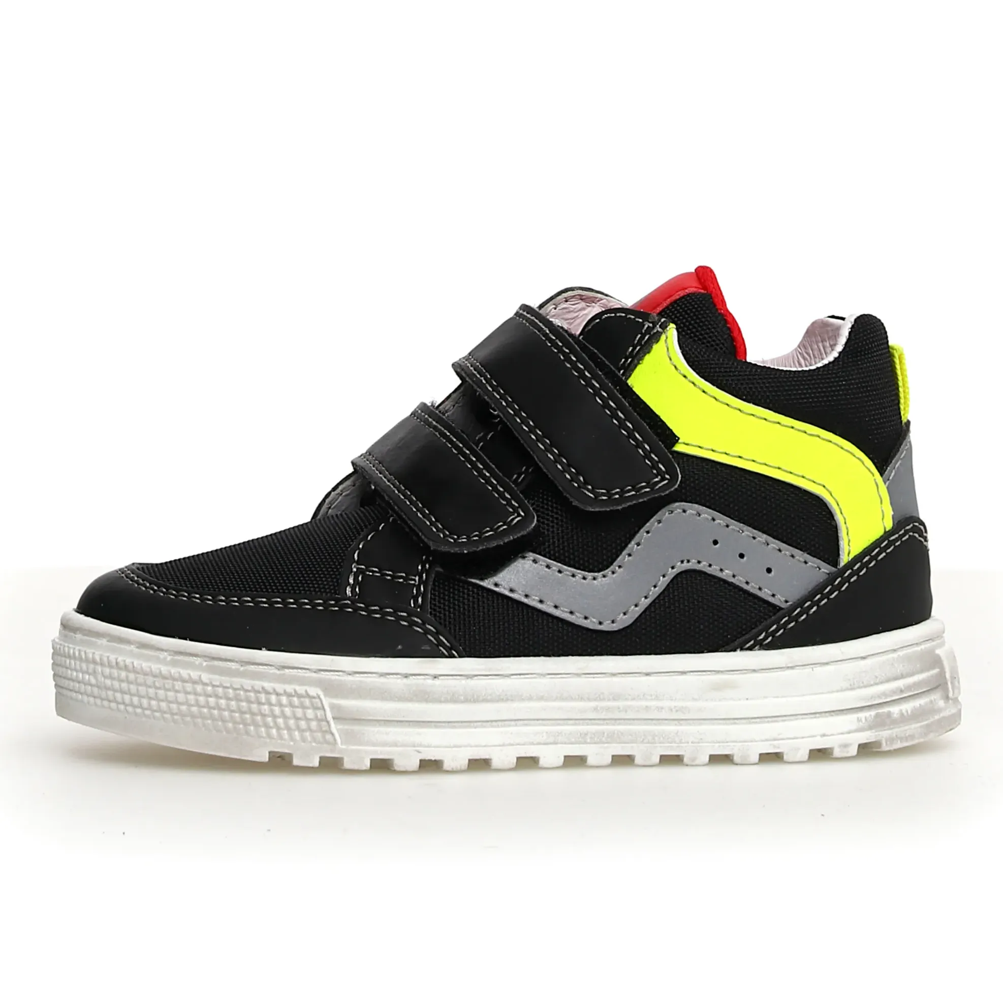Naturino Mizar Vl Barefoot Boy's and Girl's Casual Shoes - Black/Yellow Fluo soft motion