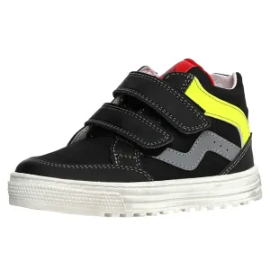 Naturino Mizar Vl Barefoot Boy's and Girl's Casual Shoes - Black/Yellow Fluo walk long