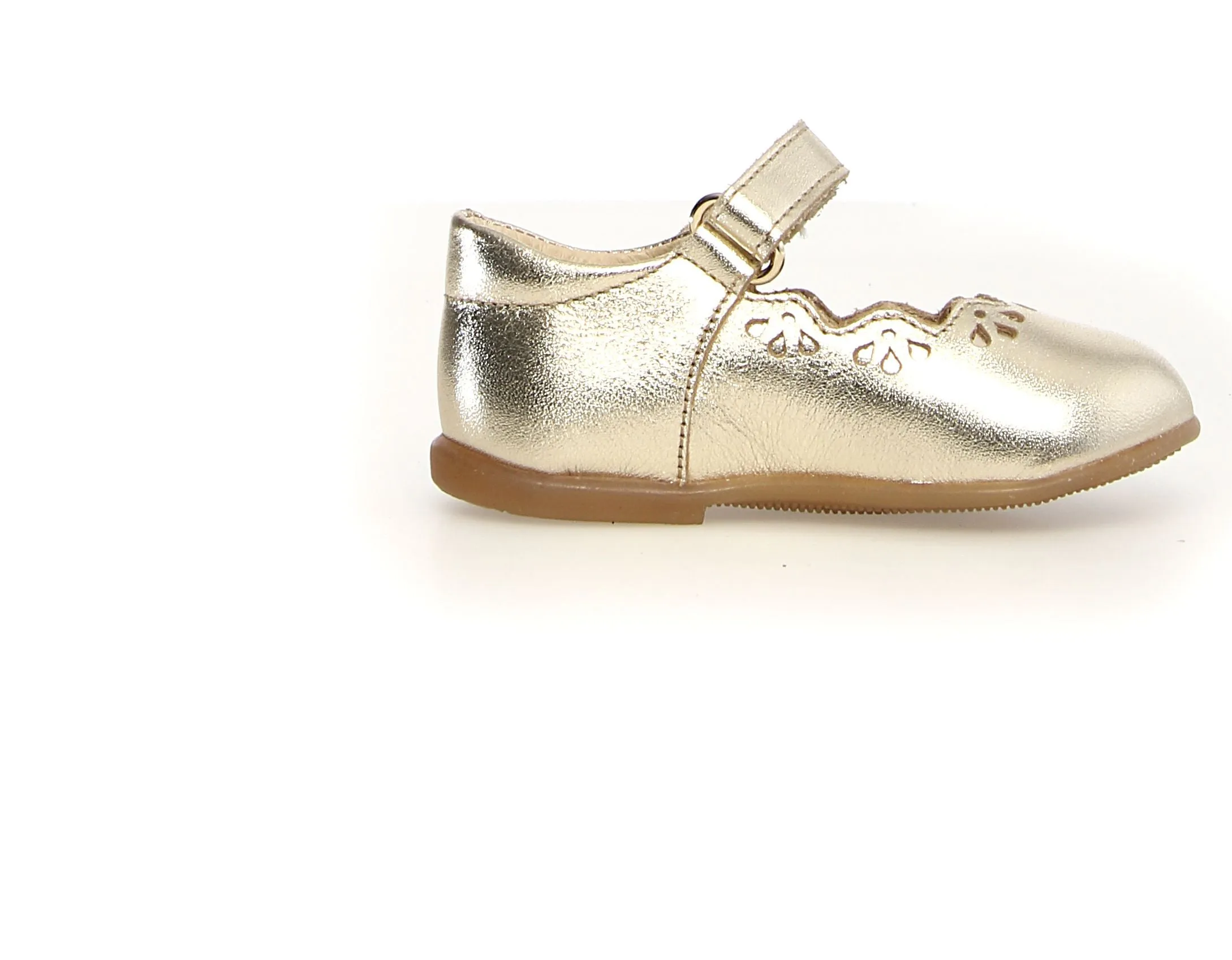 Naturino Olya Girl's Dress Shoes - Metallic Platinum pure line