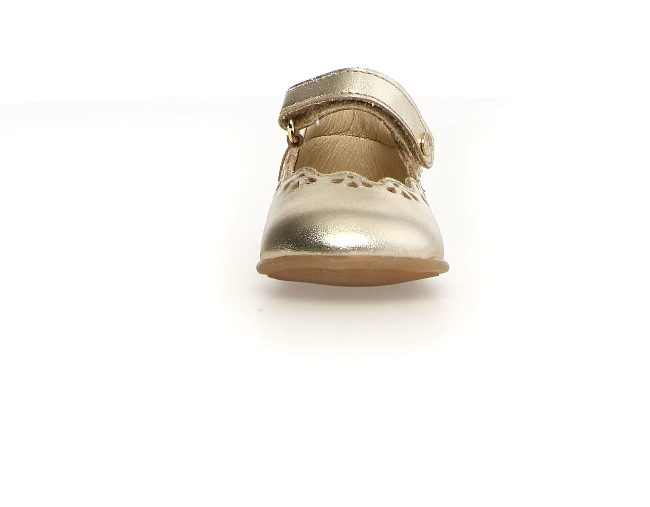Naturino Olya Girl's Dress Shoes - Metallic Platinum social ready