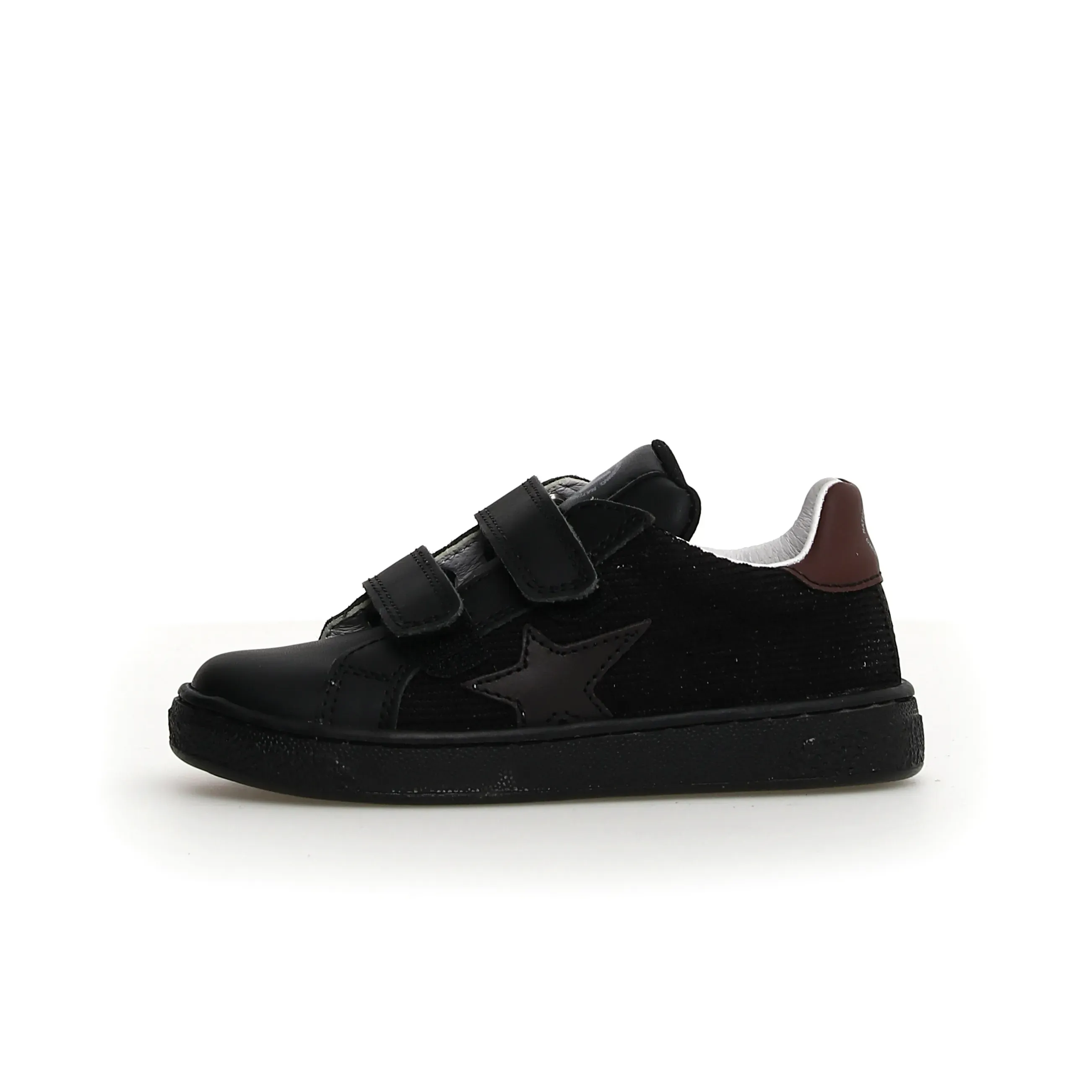 Naturino Pinn VI Boy's and Girl's Casual Shoes - Black/Dark Brown fit busy