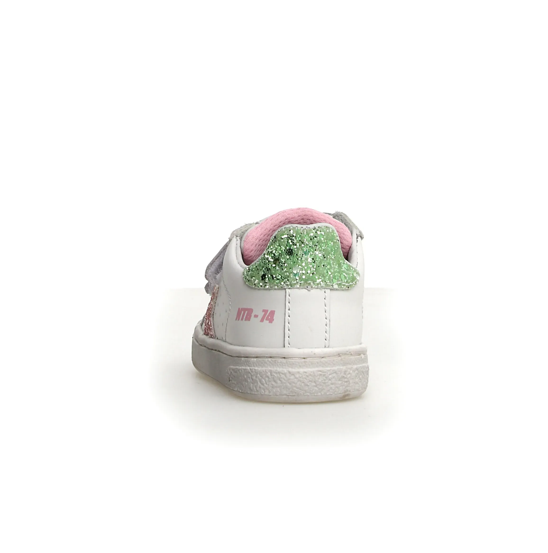 Naturino Pinn Vl Girl's Casual Shoes - White/Pink/Light Green smooth flex