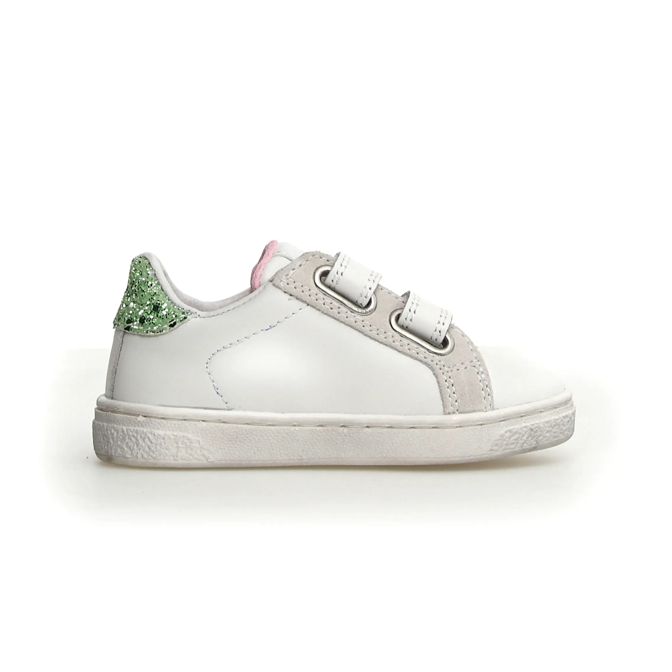 Naturino Pinn Vl Girl's Casual Shoes - White/Pink/Light Green trend touch