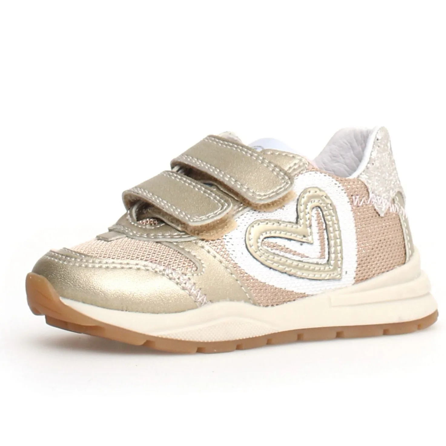 Naturino Quelly 2 VL GIrl's Sneakers - Platinum fit work