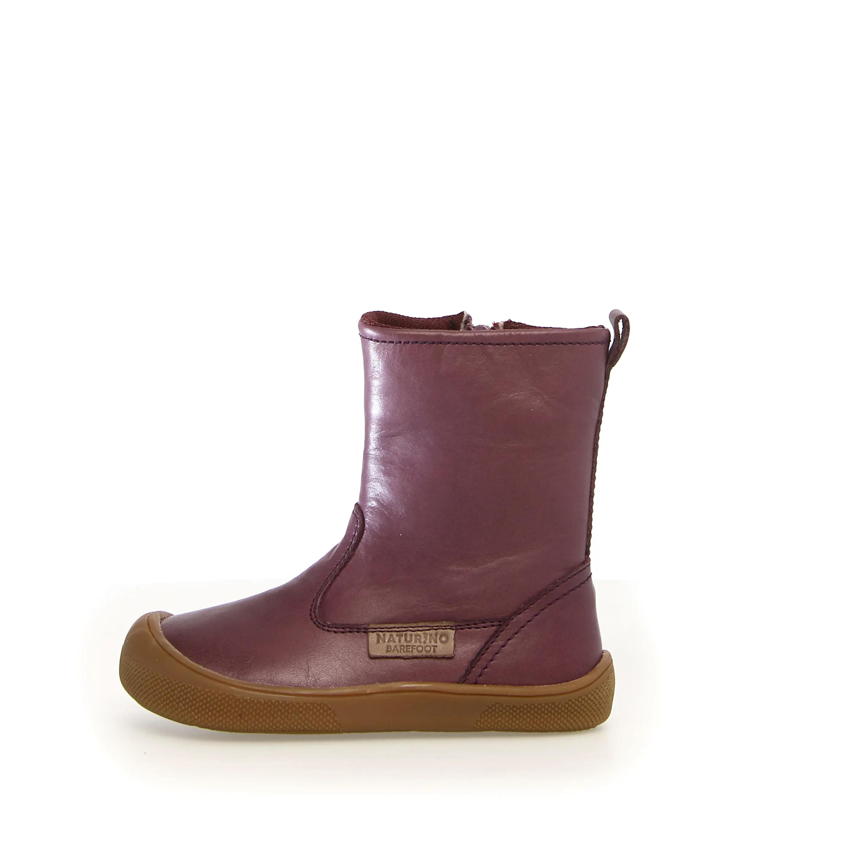 Naturino Tilk Zip Girl's Barefoot Boots - Magnolia track mode