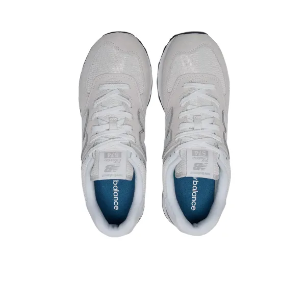 New Balance Men's 574 White/Grey lounge feel