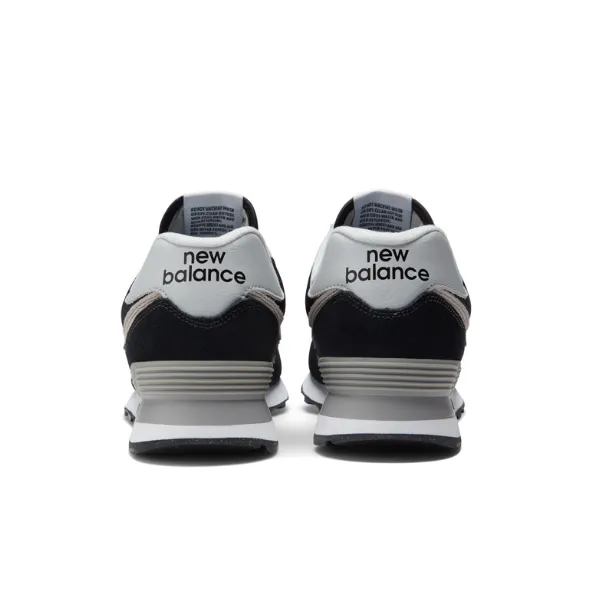 New Balance Unisex 574 Black with White smart casual
