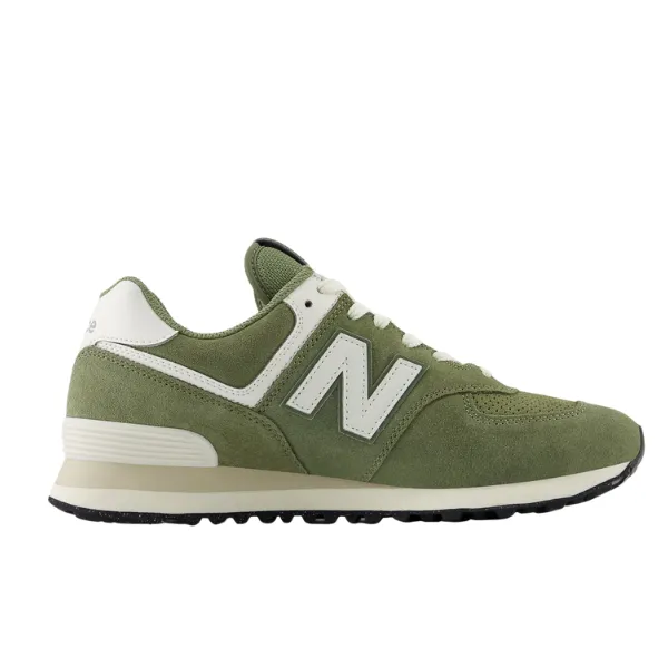 New Balance Unisex's 574 Green/White comfort choice