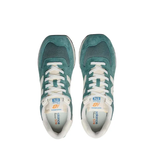 New Balance Unisex's 574 Spruce/Sea Salt explorer feel