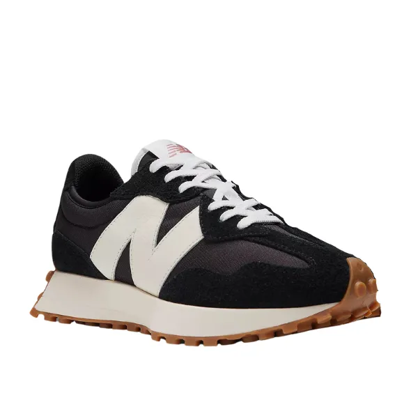 New Balance Women's 327 Black/White morning ease