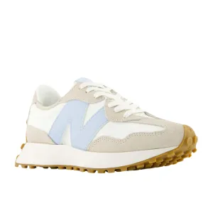 New Balance Women's 327 White/Blue Gentle Grip
