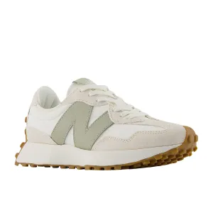 New Balance Women's 327 White/Olive Casual Flex