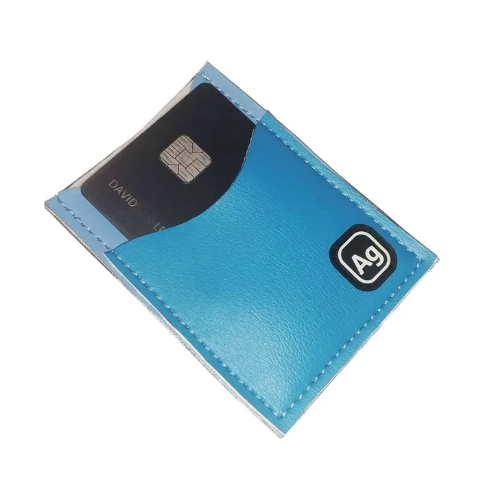 Night Out Cardholder in Upcycled Blue clean vibe